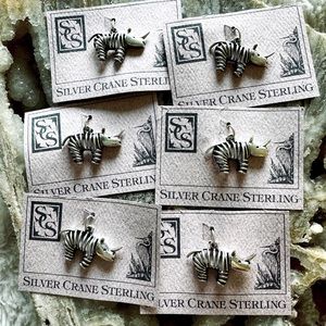 VTG 925 STERLING STAMP SILVER NWT ARTISAN ANIMAL 🦏 RHINO $38 PER CHARM/PENDANT